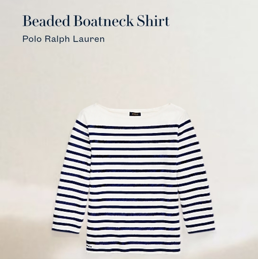 Beaded Boatneck Shirt